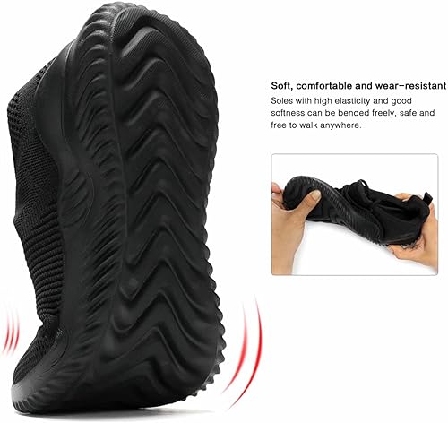 Miniatura 7 de Zapatos de correr antideslizantes para hombre, ultraligeros, transpirables, informales, para caminar, a la moda, de malla, para entrenamiento,
