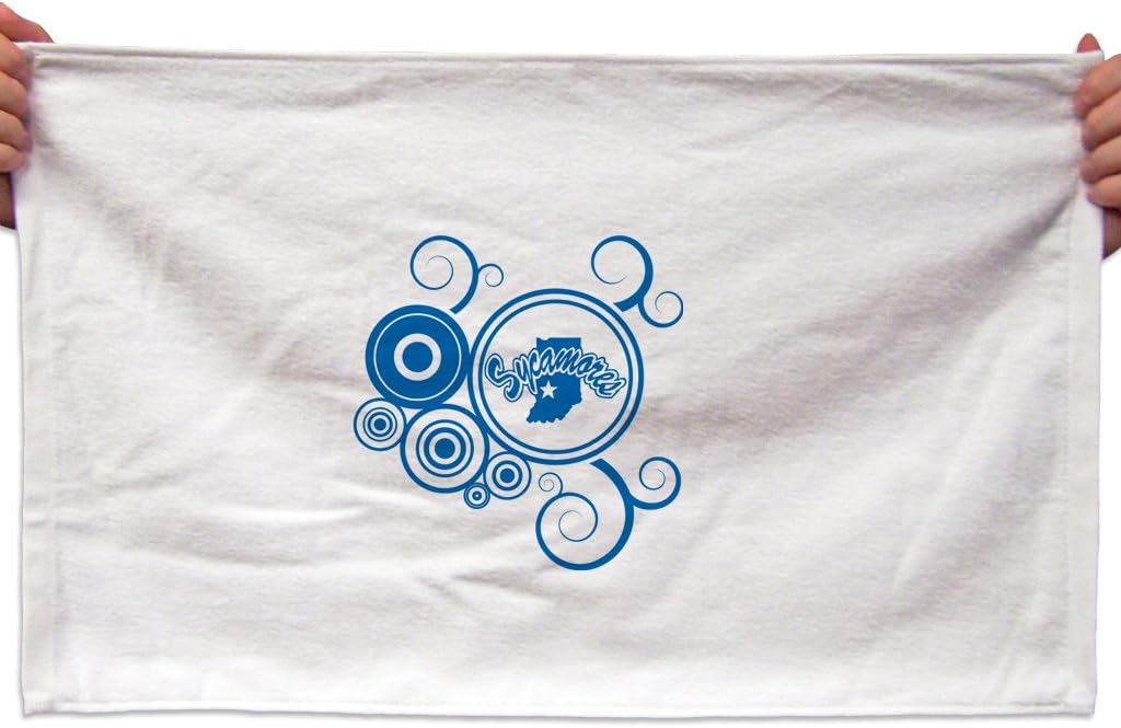 VictoryStore Towels - Indiana State University Rally Towel, Swirl Design, Set of 3