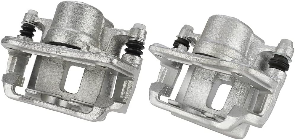 Disc Brake Caliper Assembly ANPART 18B4881 18B4880 w/Bracket Front Left & Right Sets of 2 Compatible For Chevrolet Cobalt 2005-2010,For Pontiac G5 2007-2009,For Pontiac Pursuit 2005-2006