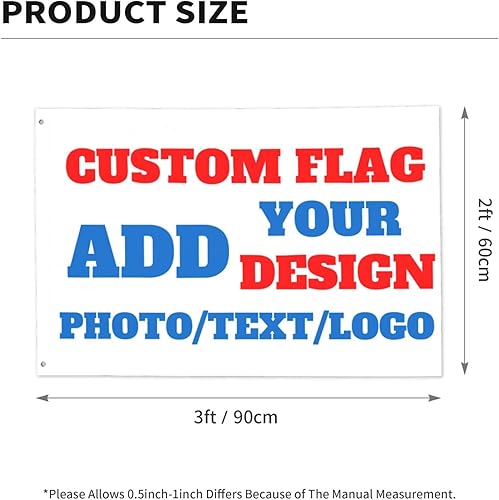 Miniatura 9 de Bandera personalizada de 3 x 5 pies, doble cara con diferentes diseños, bandera personalizada de tela de 3 capas, bandera personalizada para