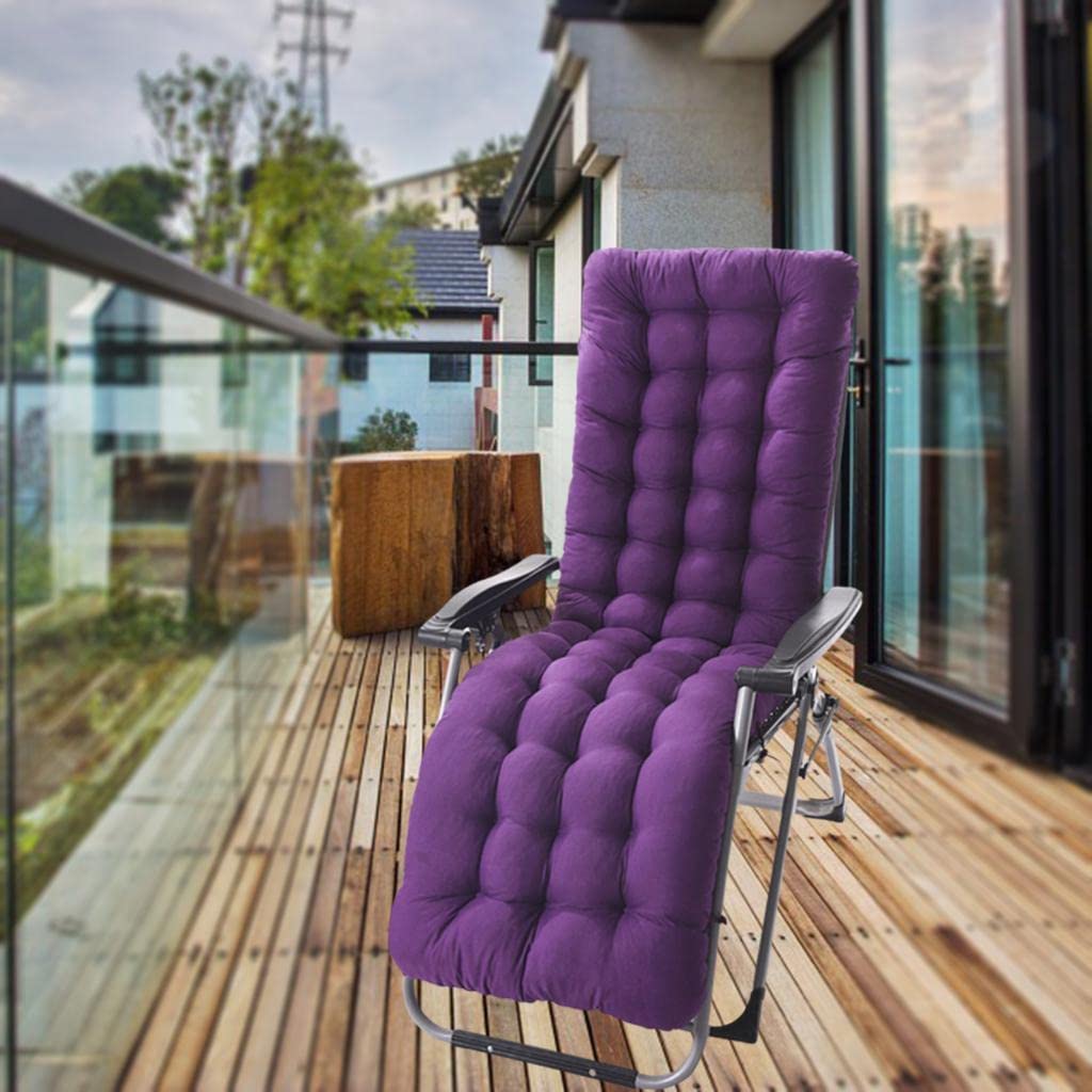 Coussin épais pour Fauteuil Inclinable, Tapis de Chaise Haute, Coussins de Chaise Longue, Décorations D'intérieur et D'extérieur, Violet B