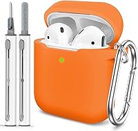 Vista 670 de Funda para AirPods Pro con kit de limpieza, funda de silicona suave para Apple AirPod Pro de 1ª/2ª generación, accesorios de funda AirPods Pro/Pro 2
