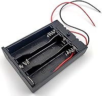 Vista 8 de FainWan 2 unids cable de plomo de plástico 3 x 1.5 V AA Baterías Celular caja titular caso negro