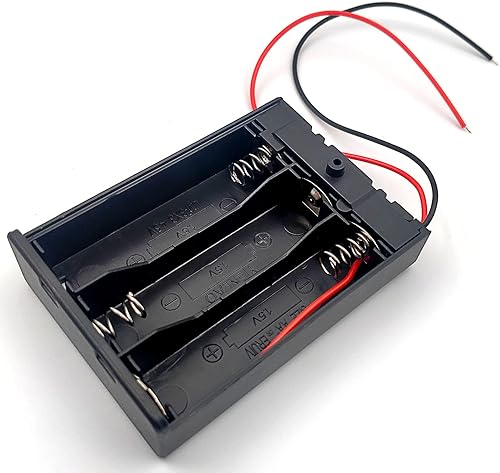 Miniatura 8 de FainWan 2 unids cable de plomo de plástico 3 x 1.5 V AA Baterías Celular caja titular caso negro