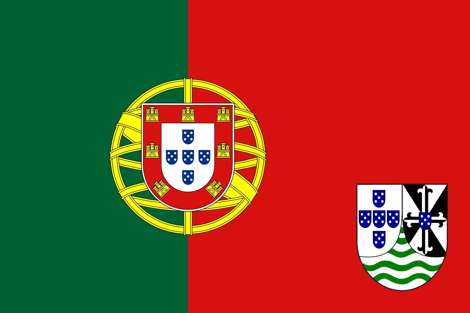 Drapeau Timor portugais 1965 grand modèle pour votre décoration