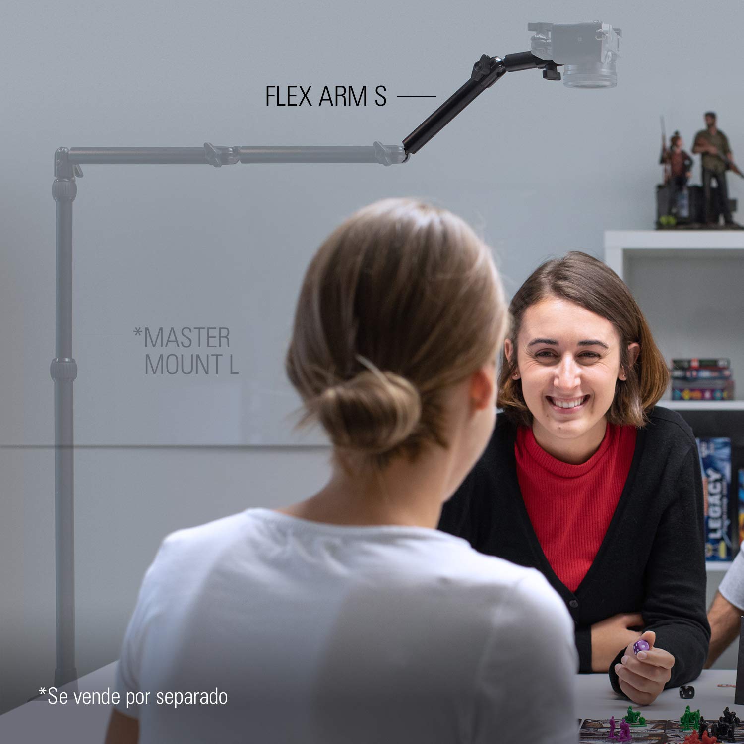 Elgato Flex Arm S - Brazo articulado prémium de 2 secciones para montar y ajustar fácilmente luces, cámaras y micros, ideal para streaming, videoconferencia y estudios, requiere Multi Mount Essential