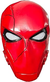 ZZCoser Red Hood Helmet Latex Mask Cosplay Party Supplies Halloween Costume Props
