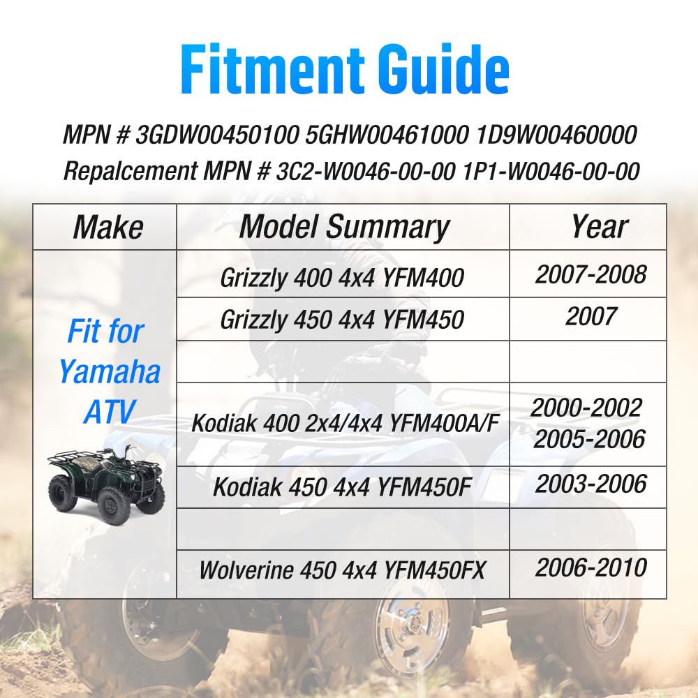 Pastiglie Freni Anteriori e Posteriori Semi-Metallic-Pro per Yamaha Kodiak 400 450 Wolverine 450 Grizzly 400 450
