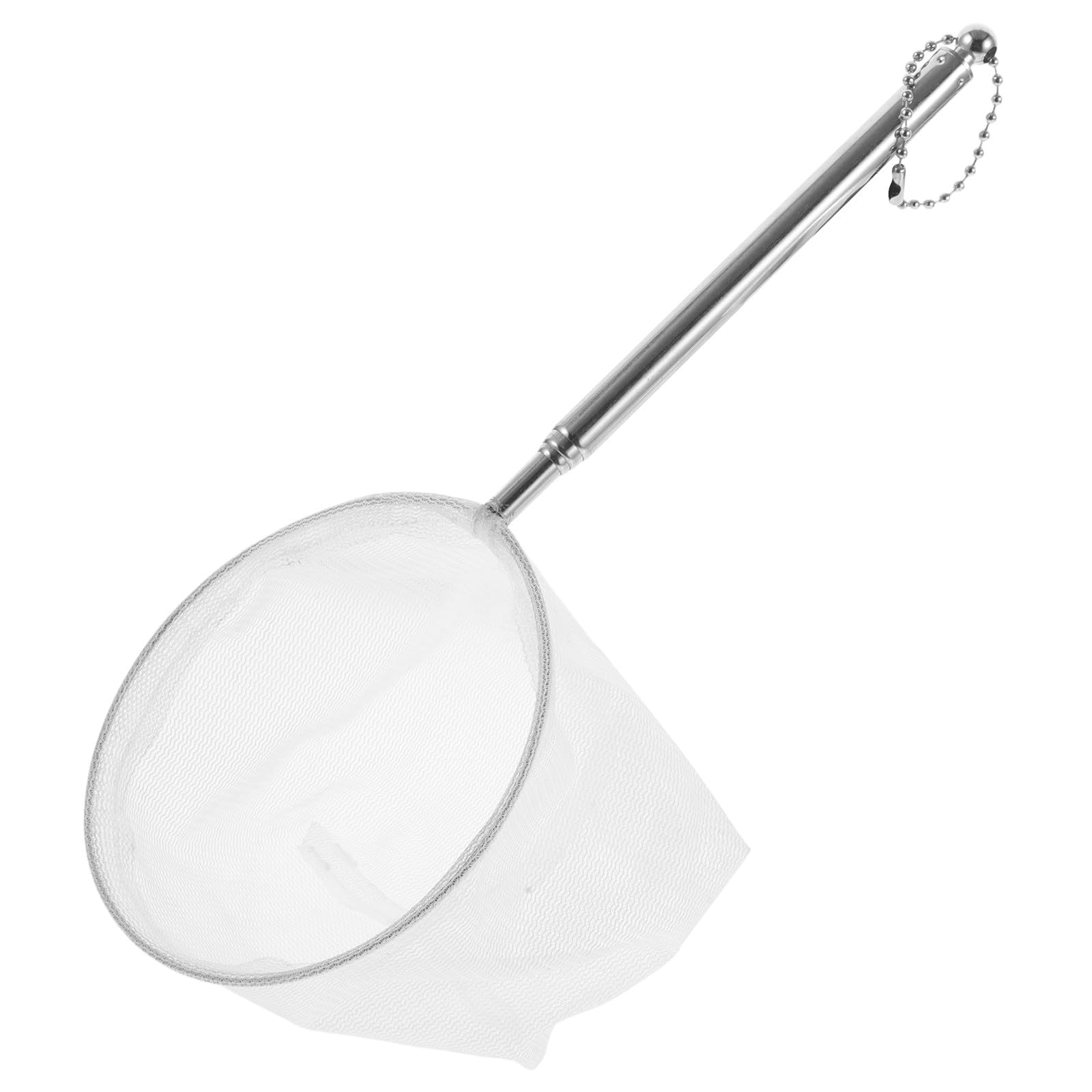 VALICLUD Telescopic Aquarium Fish and Shrimp Net 3D Fine Mesh Stainless Steel Small Fish Tank Net for Catching