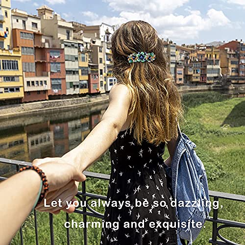 Naihod Vintage French Hair Barrettes For Women Luxurious Flower Leaf Design Butterfly Hair Clips For Women Girls Gift Retro Gold Tone Metal Alloy Bridal Hair Pins 3Pcs Hair Jewelry For Wedding Party #TOP7