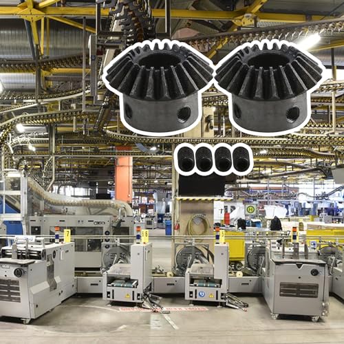 Yibuy 2 Stück 20 Zähne Stahl 1,5 Muster Schneideisen Top Schrauben Kegelrad 12 mm Bohrung