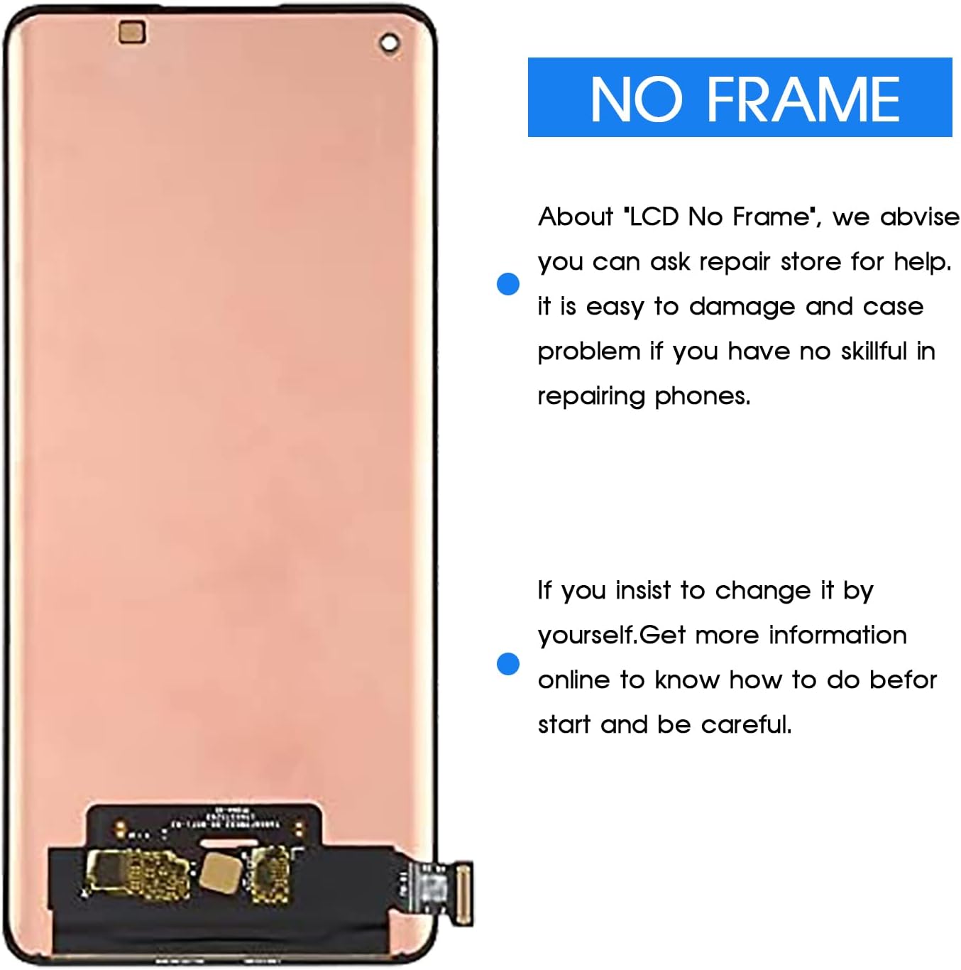 Display for Oppo Find X3 Lite 5G Screen Replcement for Oppo Reno5 5G LCD Display Touch Screen Digitizer Replacement Assembly Repair Parts Kit (Black,Not Support Fingerprint Function)