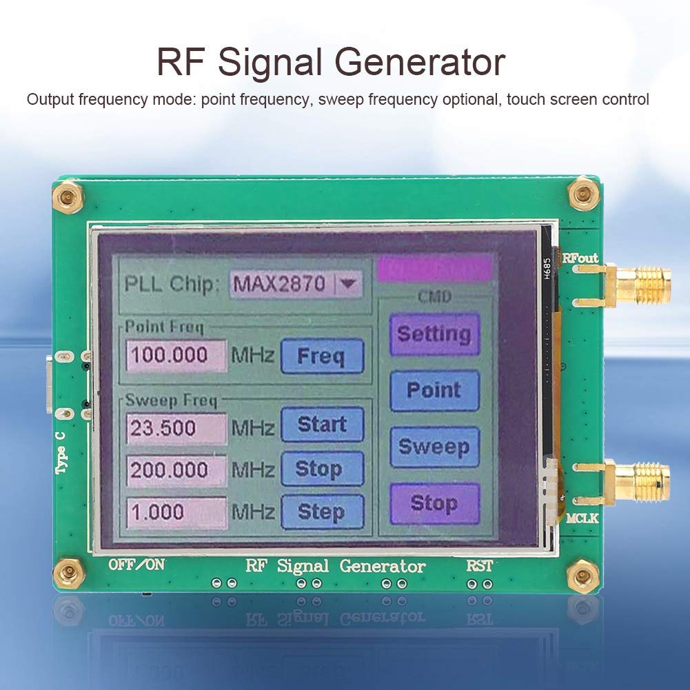 Signalgenerator Modul HF Signalquellengeneratormodul Frequenz HF Signalgenerator Hohe Stabilität Niedrige Rauschfrequenz MAX2870 23.5-6000M