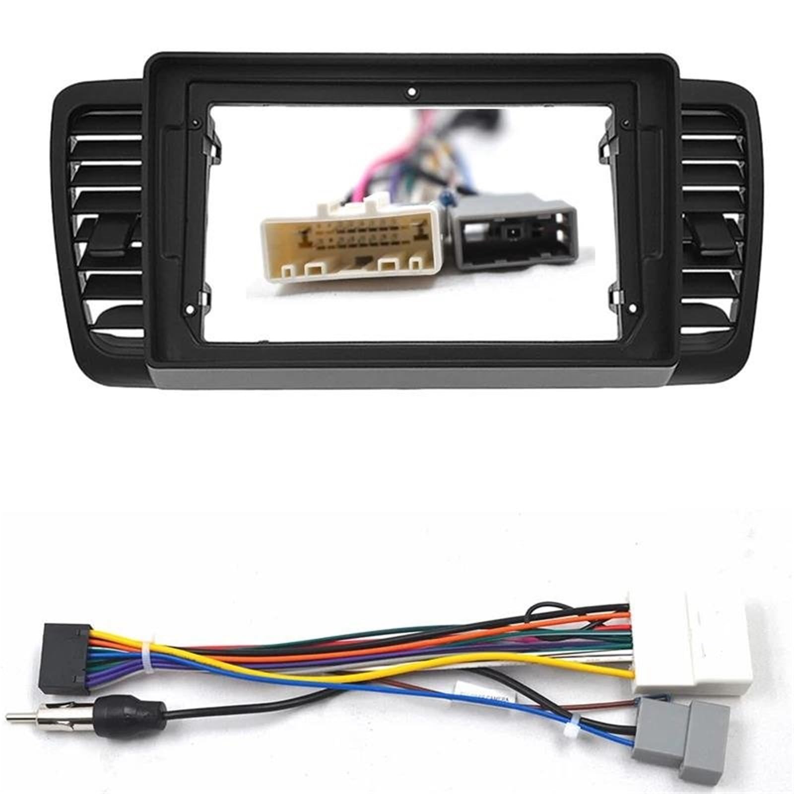 Générique Cadre de façade d'autoradio Cadre D'autoradio pour Subaru pour Legacy pour Outback 04–09 Panneau Fascia (7/9 Pouces) Garniture Plaque Lunette Android Panneau D’autoradio | 9 Frame-cord-A