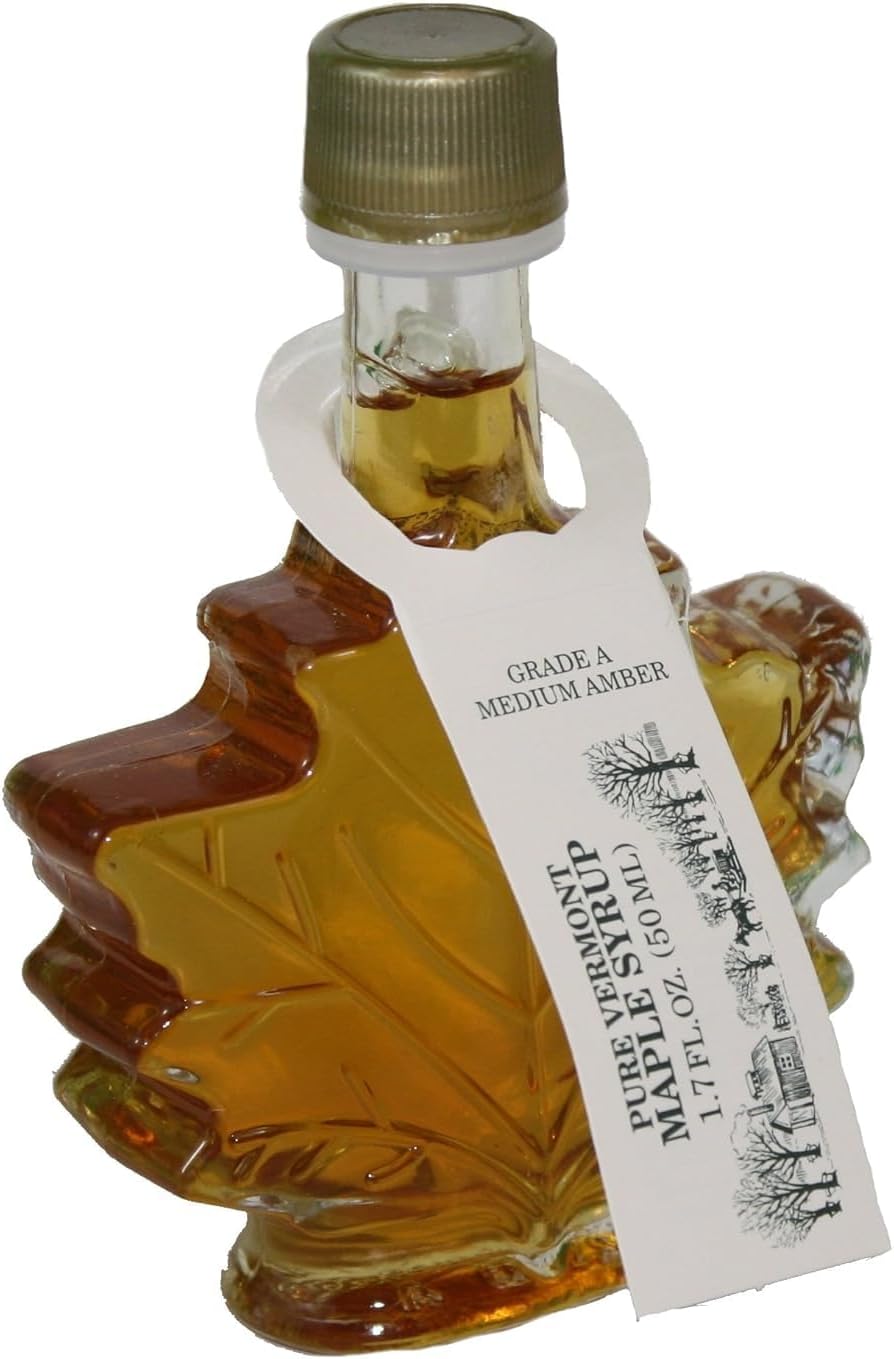 GEEGVV s Medium Amber Leaf 1.7 Oz Bottle Vermont Maple Syrup
