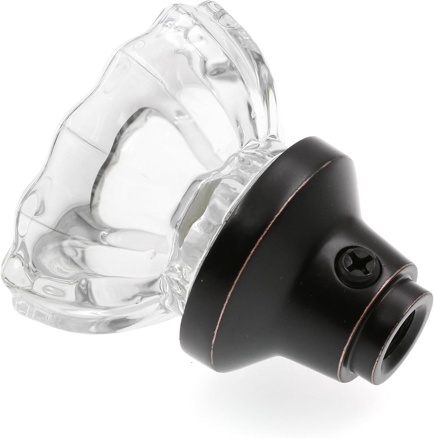 Prime-Line E 28337 Mortise Keyed Lock Set with Glass Knob – Perfect for Replacing Antique Lock Sets and More, Fits Doors with 2-3/8 In. Backset (Single Pack)