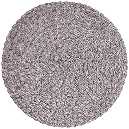 Lugar Americano Trançado Mimo Style Cinza