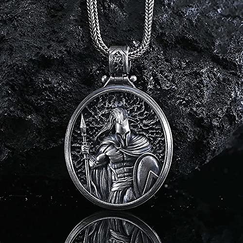 Silver Spartan Men Necklace Warrior Spartan Shield 925K Silver Pendant | Leonidas Strong Handmade Silver Necklace Men Women Silver Gift #TOP7