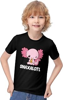 Boys T-Shirt Snaxalotl T Shirt Short Sleeve Tee Jersey T Shirt Undershirts