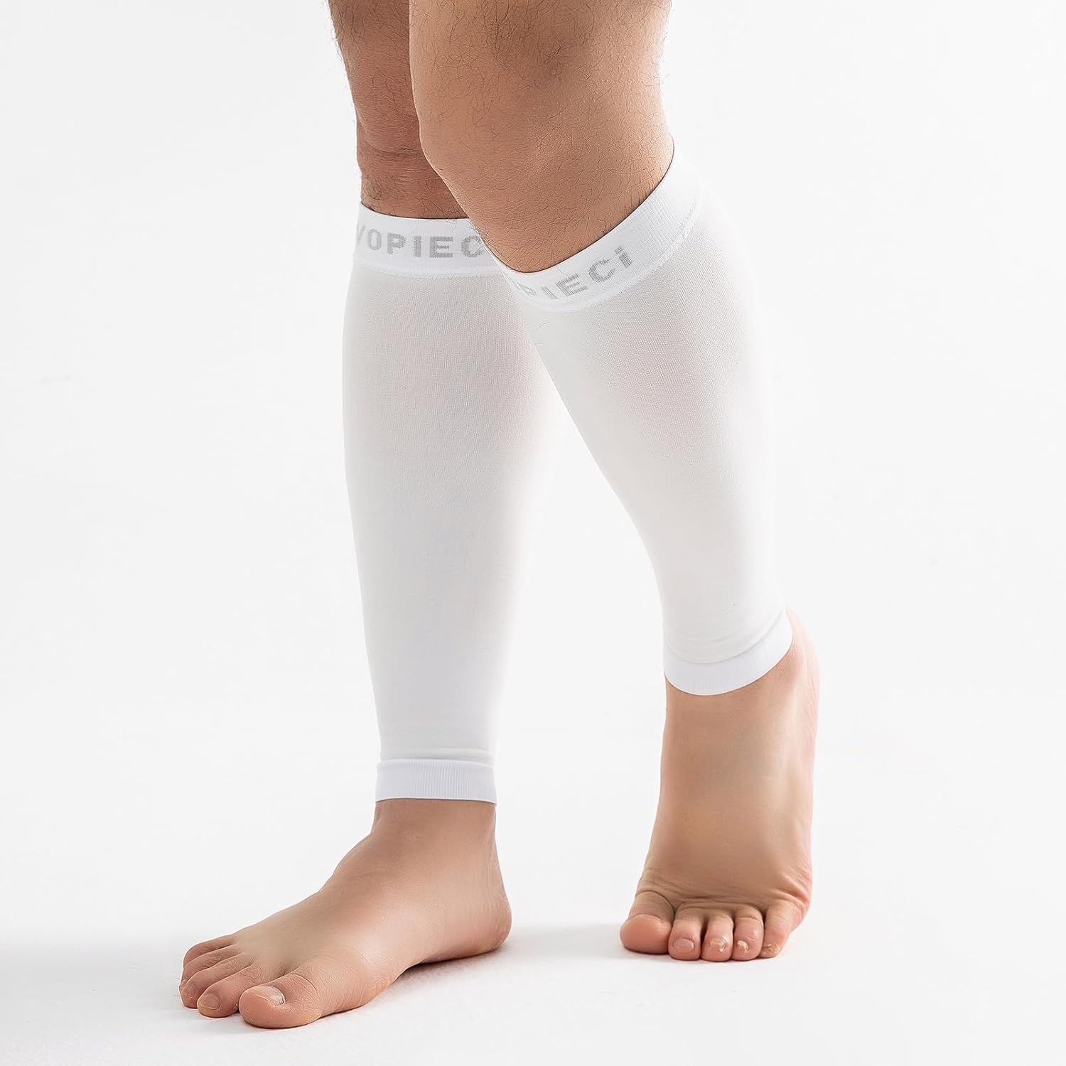 15-20mmHg 8 Pair Men and Women Wide Calf Sleeve Brace Compression Socks for Leg Support, Pain Relief