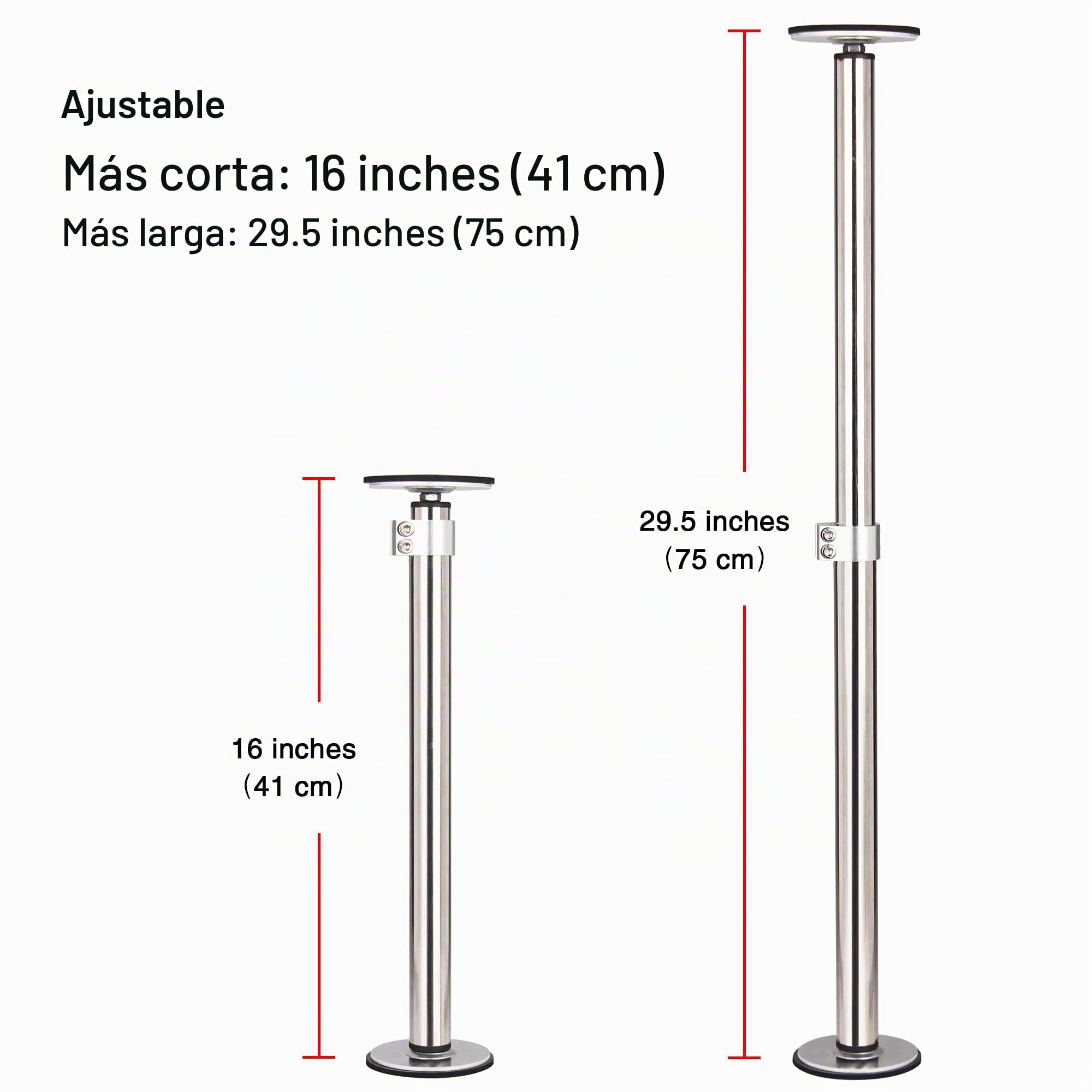 ST-2 Soportes Para Fregadero Bajo Montaje，Ajustable Soporte De Acero Inoxidable Para Fregadero Bajo Encimera，Sistema De Instalación Y Reparación Para Fregadero De Cocina （41-75cm(16'-29.5')）