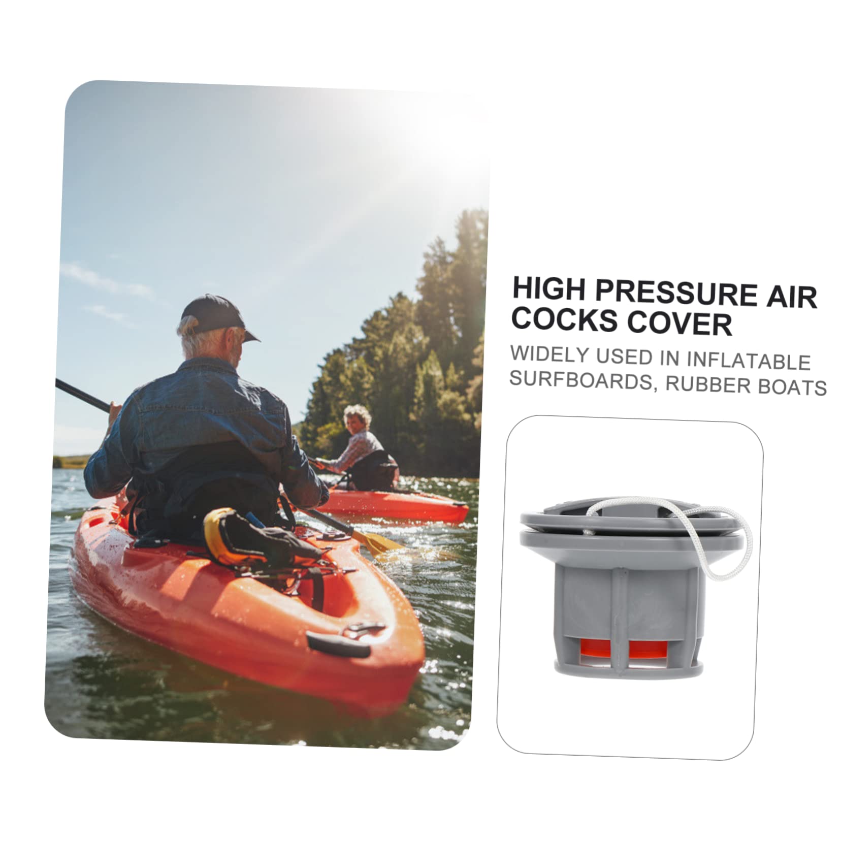 ABOOFAN 5pezzi Valvole Adattatori per Gonfiabili Accessori per Barca in PVC Design Alta Pressione per Stabilità Durabilità Compatibili con Zattere Tavole da Surf
