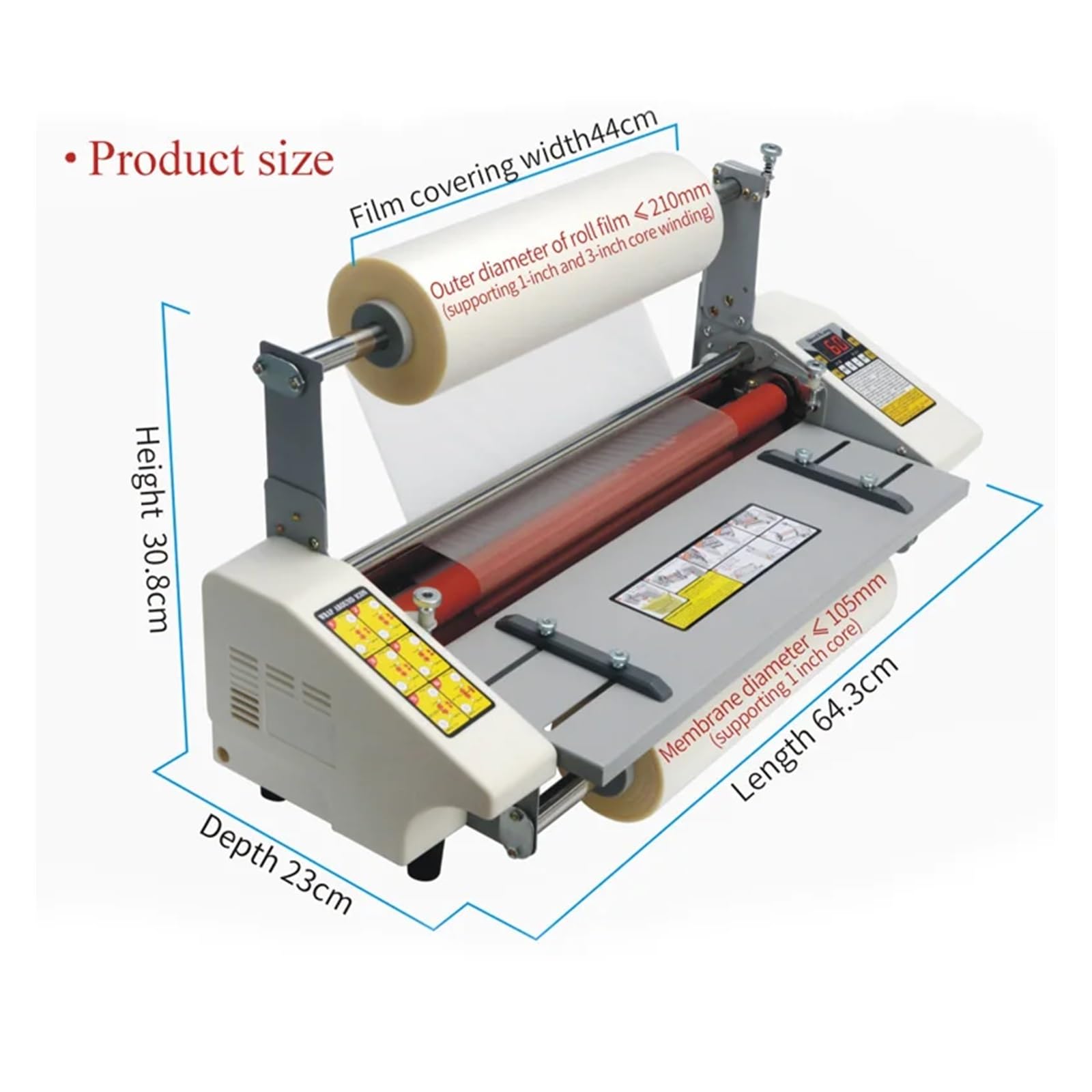 Plastificatrice, macchina plastificatrice, Macchina laminatrice a caldo A2 Laminatore a quattro rulli Laminatore Laminatore termico con regolazione a velocità ad alta velocità per uso in ufficio