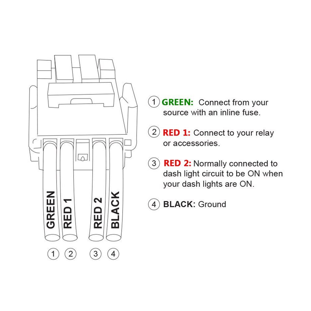 MICTUNING Backlit Fog Lights Symbol Push Button with Wiring Kit ON-Off Switch Replacement for Toyota (Blue, Surface Size 1.28 x 0.87 inches) : Automotive