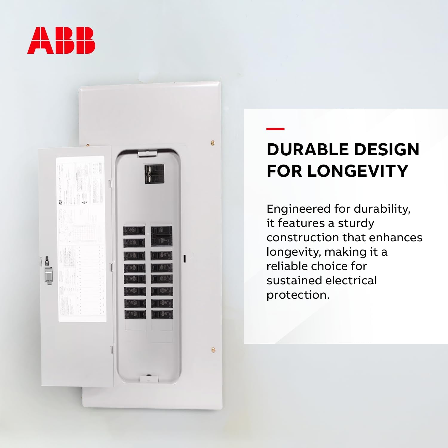 ABB THQMH100CP Master Main Breaker Kit 100 Amp Main CB Kit • Use in PowerMark Gold Load Center • Double-Pole Main Breaker Kit • Electrical Connection: Box Lugs • Circuit Breaker