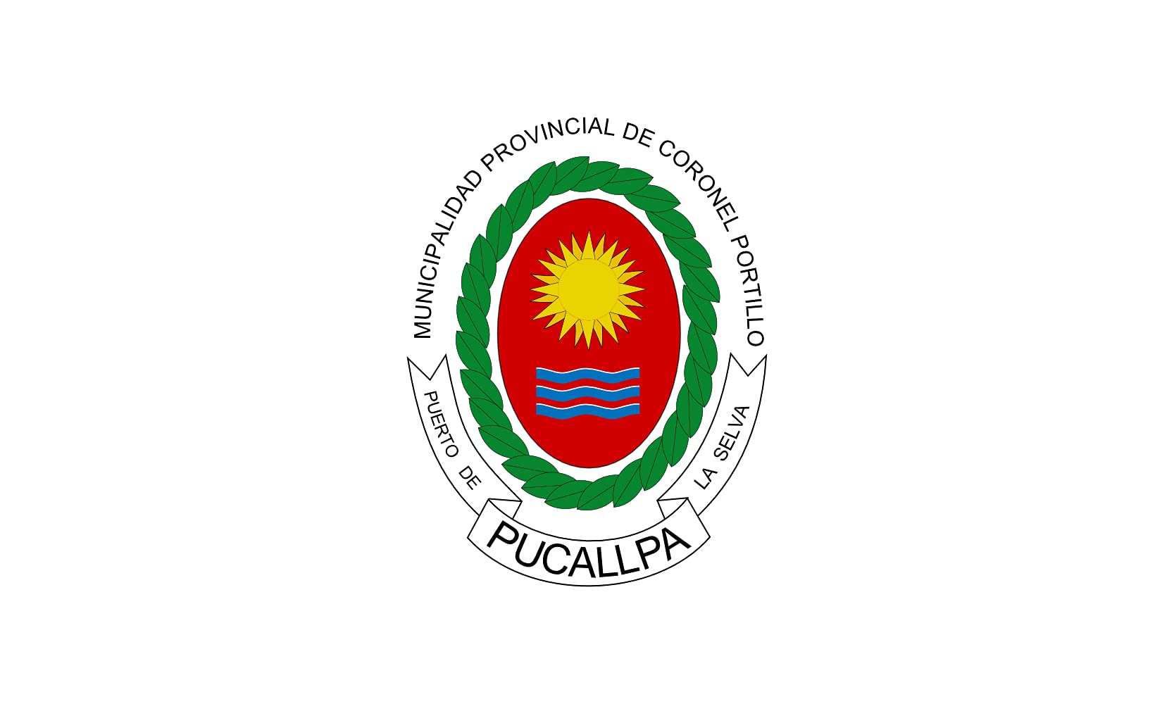 Drapeau Pucallpa grand format résistant aux intempéries pour mât de la province Coronel Portillo