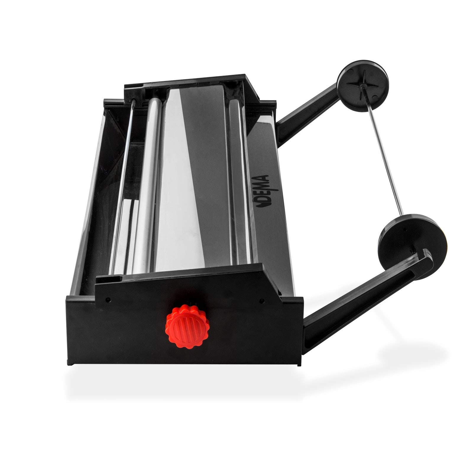 DEMA klej do tapet ze stali nierdzewnej, instrukcja obsługi (może nie być dostępna w języku polskim), szerokość robocza 57,5 cm, regulowana grubość kleju, uchwyt na rolkę