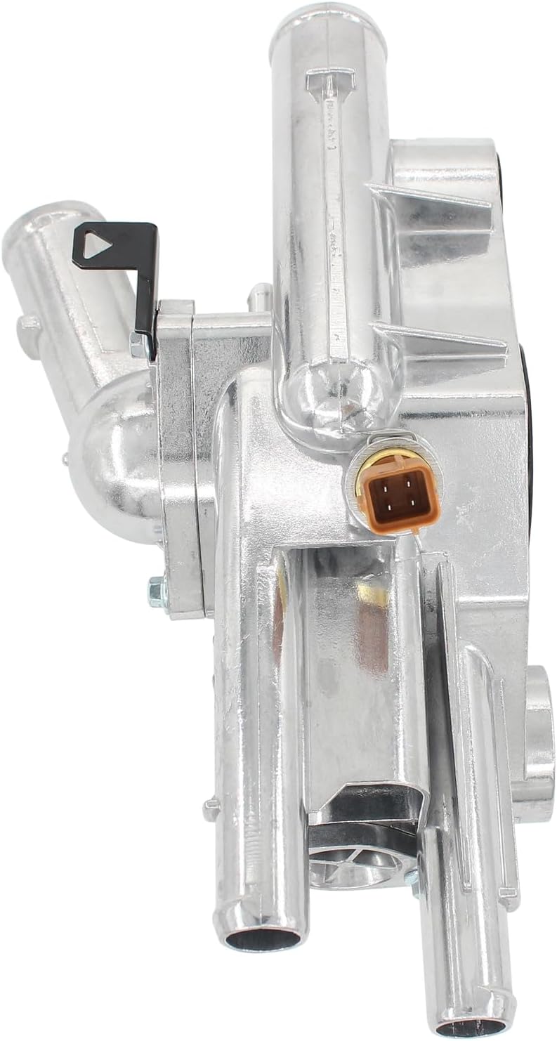 Aluminum Engine Coolant Thermostat Housing Assembly for Hyundai Sonata 2008-2010, Kia Optima 2009-2010, Rondo 2008-2010