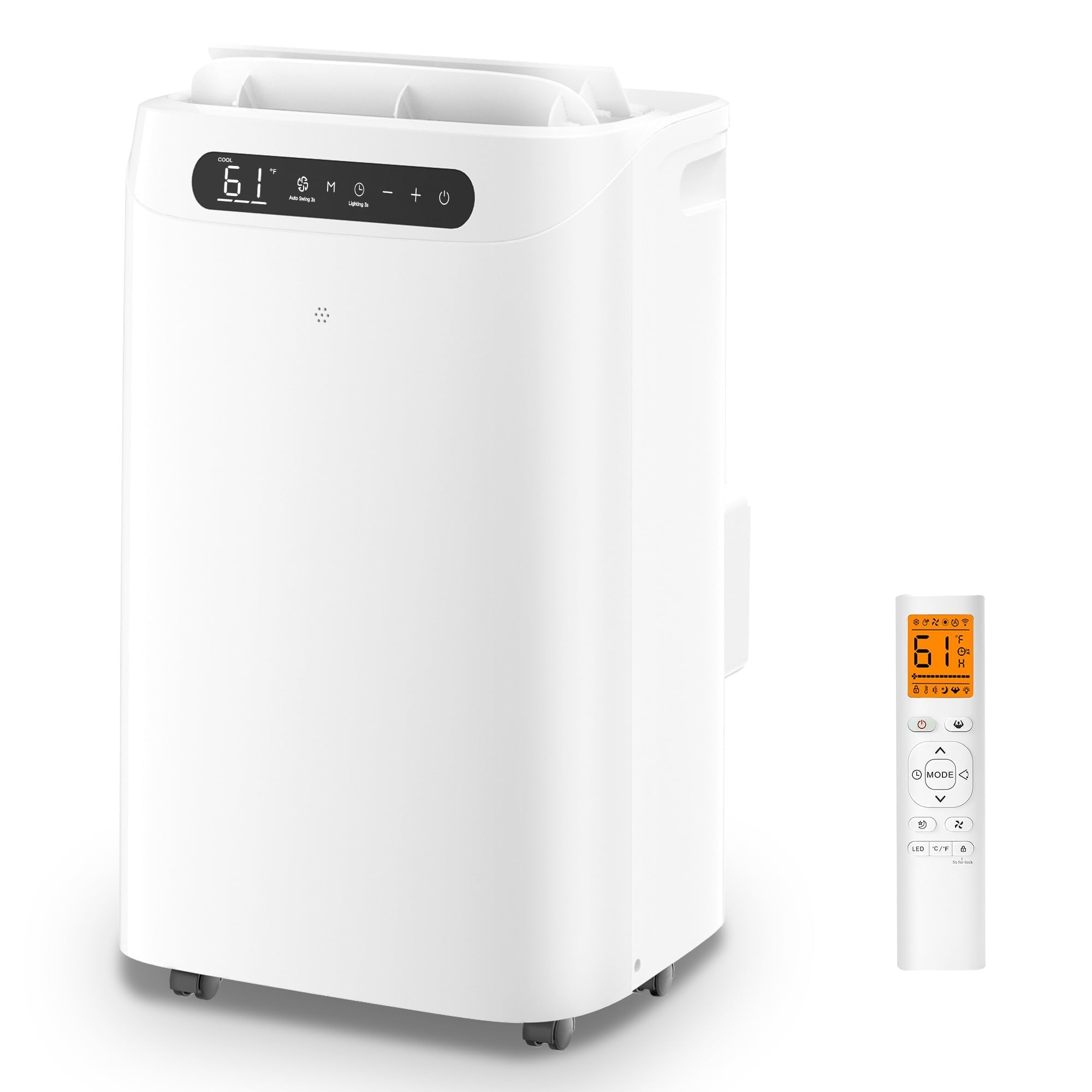 14000 BTU Portable Air Conditioners with Heater Cools Up to 700 Sq Ft Quiet Portable AC Unit with