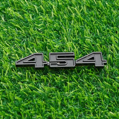 Image of Right & Left Badge 3D Emblems Nameplate Replacement for 3975410 1970-1974 inch454 inch 2Pc (Gloss Black)