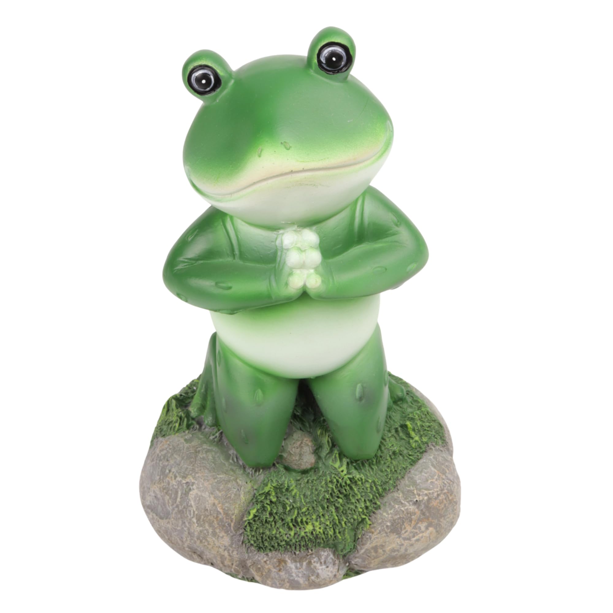Amazon.co.jp: 祈りのカエルの像、宗教的なノベルティ装飾、4 x 2 x 6