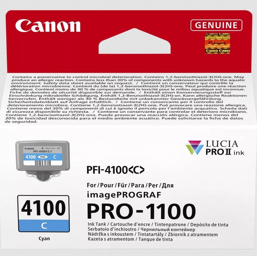 Canon PFI-4100 Cyan Ink - 6778C001