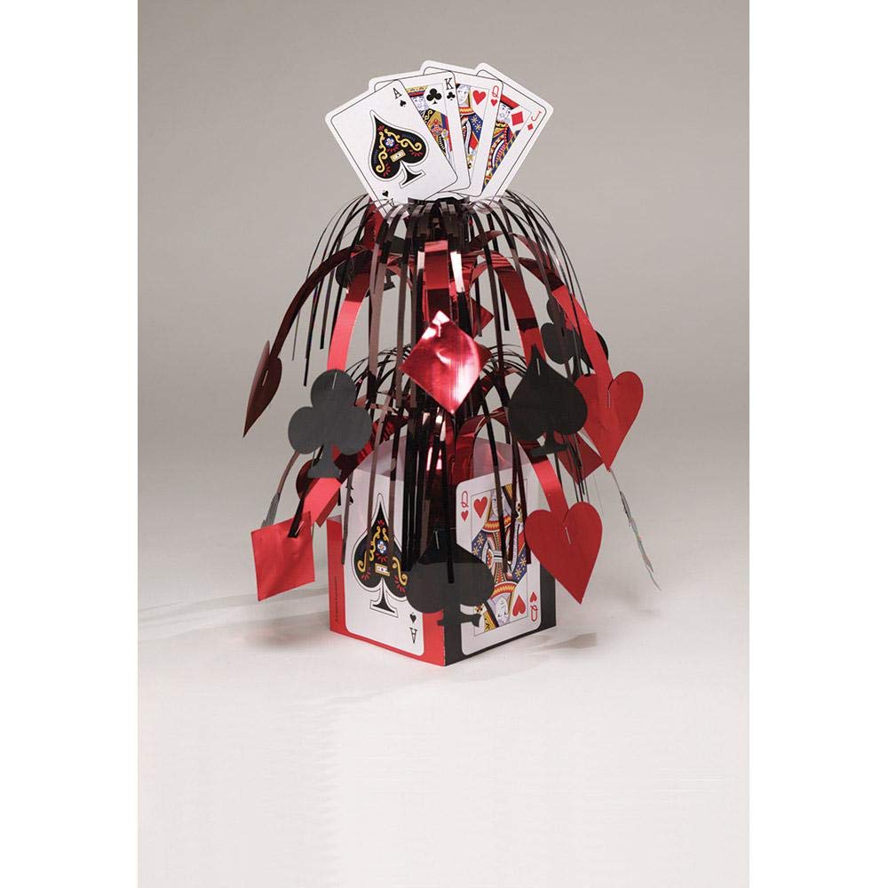 Creative Converting Casino Party Card Night Mini Cascade Tabletop Centrepiece With Base