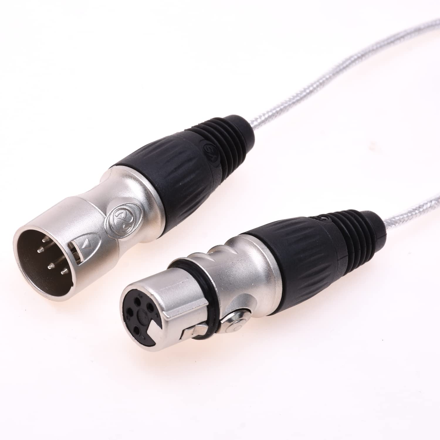 GAGACOCCXLR 1M Balanced Extension Cable, 4-Pin Male to Female, High Durability, Audiophile Grade, Compatible with Headphones