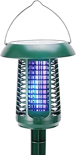 Mosquito Trap Outdoor Solar Insect Killer Lamp,Bug Zapper,Fly Zapper, Mosquitto Killer, Mosquito Killer Lamp for Dual Function - Insect Killer & Garden Light Combined Led Mosquito