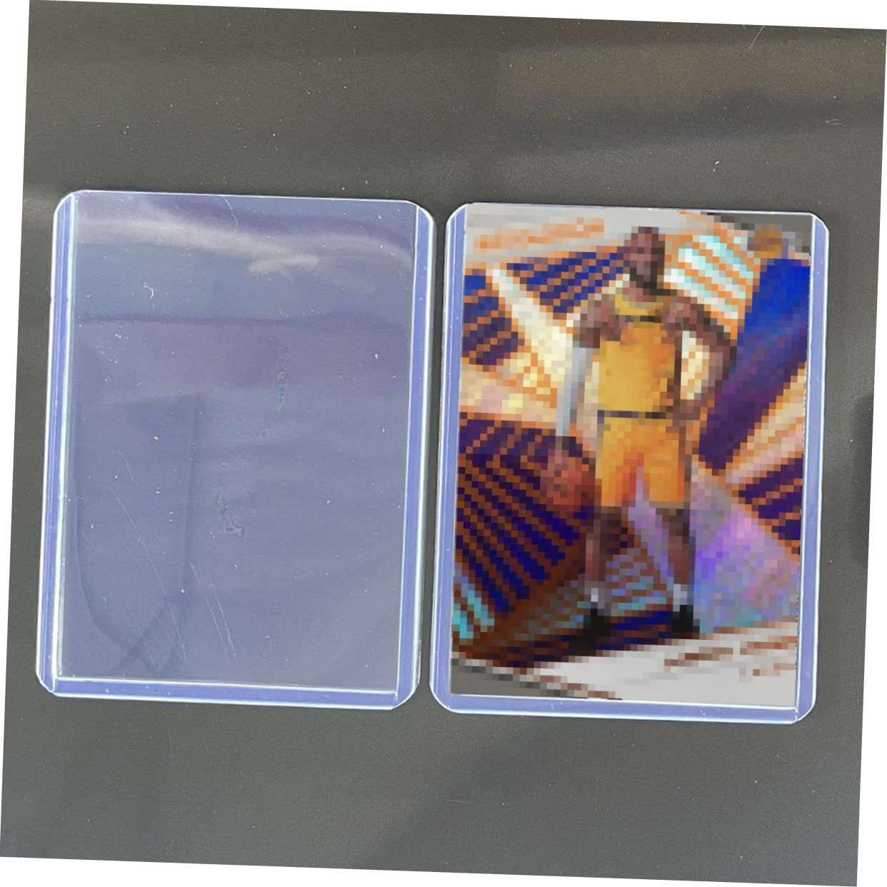 KOMBIUDA Bustine Protettive per Proteggere in Pvc Trasparente per Carte da Gioco Apertura Superiore 100 Pezzi Carte Collezionabili e Giochi da Tavolo