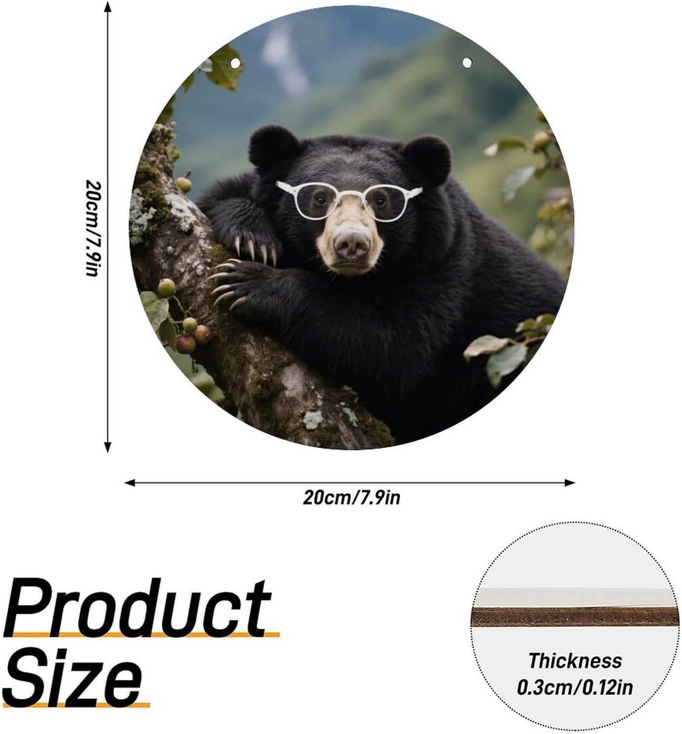 Spectacled Bears Painting Wood Painting