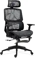 Cadeira de Escritório Ergonômica com Apoio para a Coluna, Altura Ajustável, Assento Confortável e Design Moderno para Uso em Escritórios, Home Office ou Estudo - Posture Office