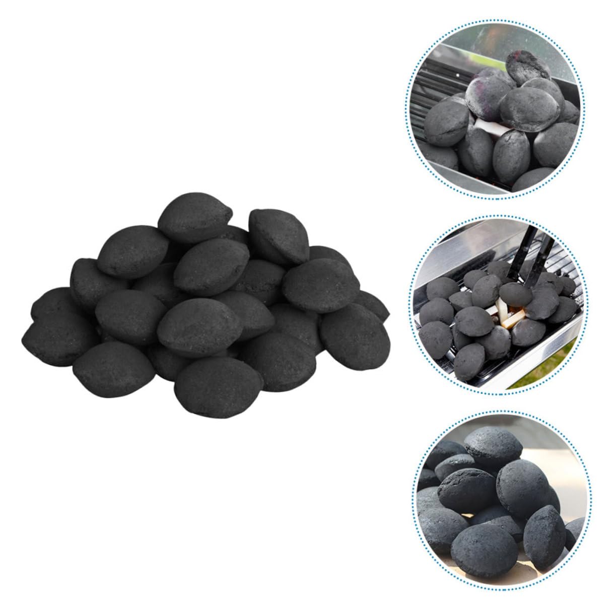 ibasenice Herramientas para Barbacoa De Carbon Vegetal Briquetas De Vegetal para Asar Al Aire Suministro para Chimenea Acampar Bloque para Hervir Agua