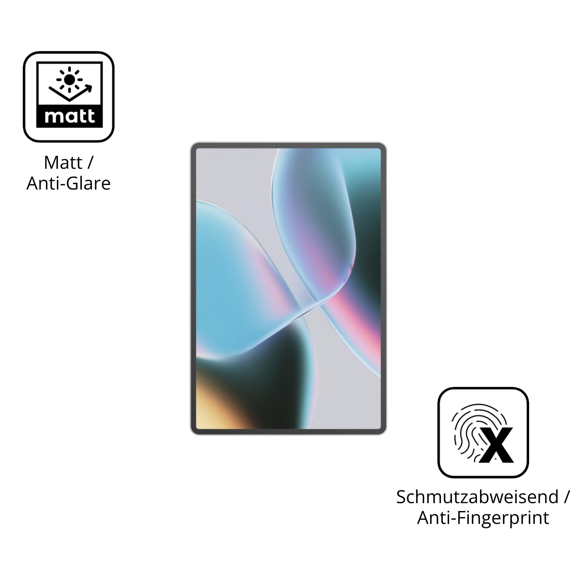 dipos 2x Pellicola Protettiva 9H opaca per Asus Pad T3201 | Antiriflesso, non si rompe e non si scheggia, non è vero vetro, Anti-Shock, antigraffio, senza bolle, autoadesiva