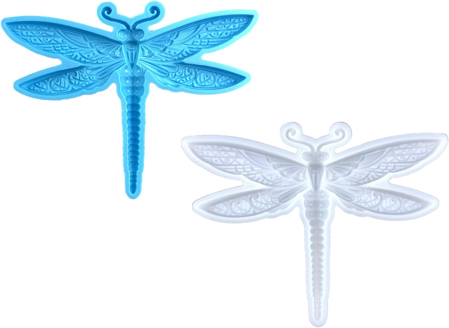 Embossed Dragonflies Silicone Mold for Wall Decorations and Hanging Ornaments Craft Supplies Resin Casting Mould, as the picture shows