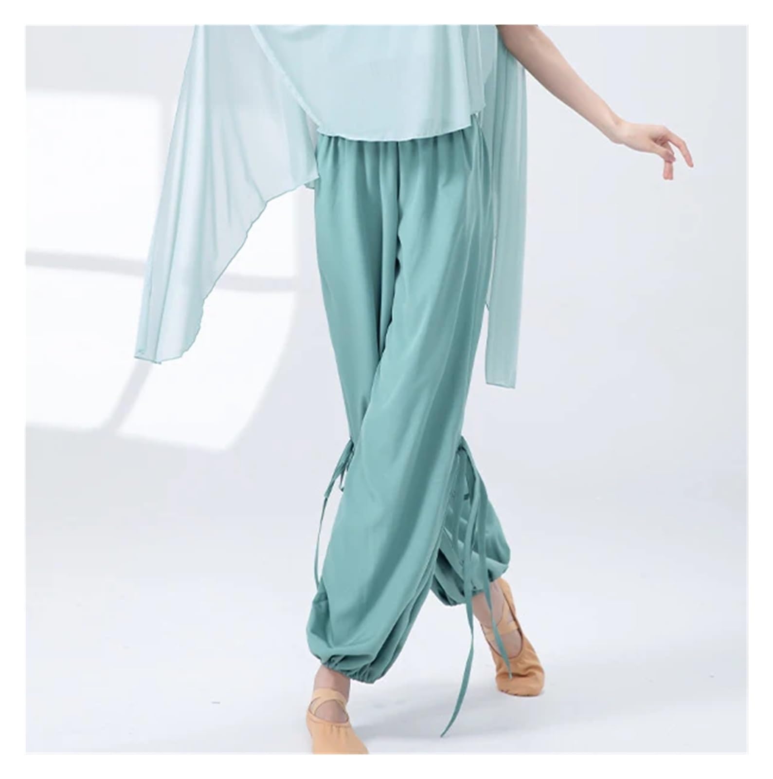 Pantalones de Danza Moderna Pantalones de Danza Moderna for Mujer, Pantalones Largos con Cintura elástica, Trajes práctica clásica, Ropa Informal Diaria Yoga para el Escenario