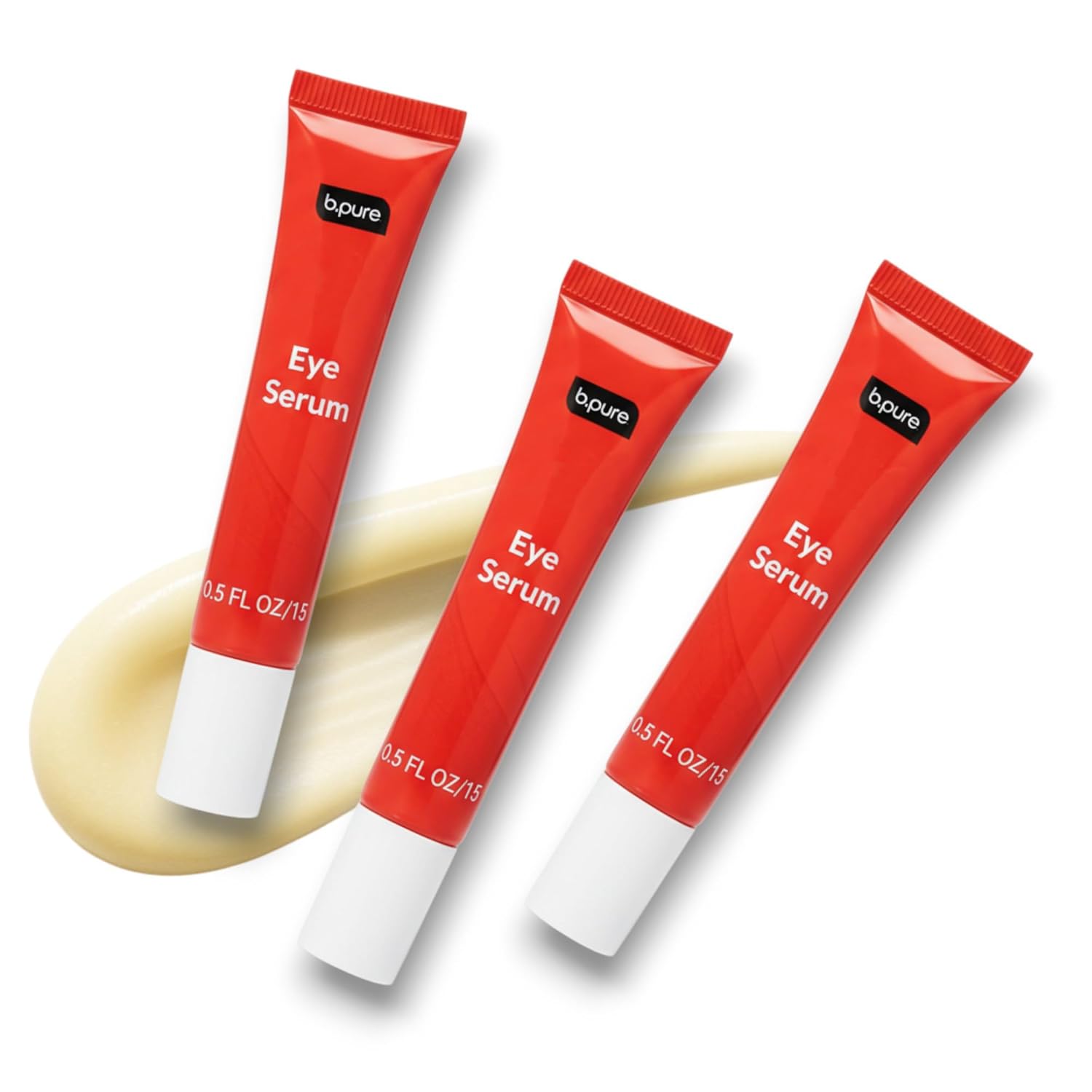 b.pure Revitalizing Eye Serum | Niacinamide, Vitamin E, Vitamin B5 | Anti-Aging, Anti-Wrinkle | 1.36 oz, 3-Pack