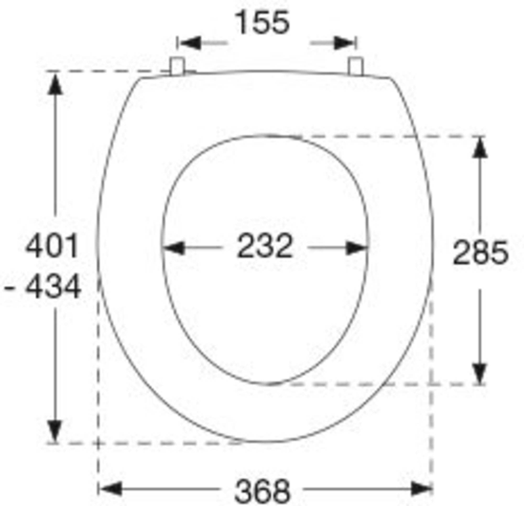 Pressalit - Pressalit 3000 - Asiento para inodoro (color blanco, bisagra universal UN3)