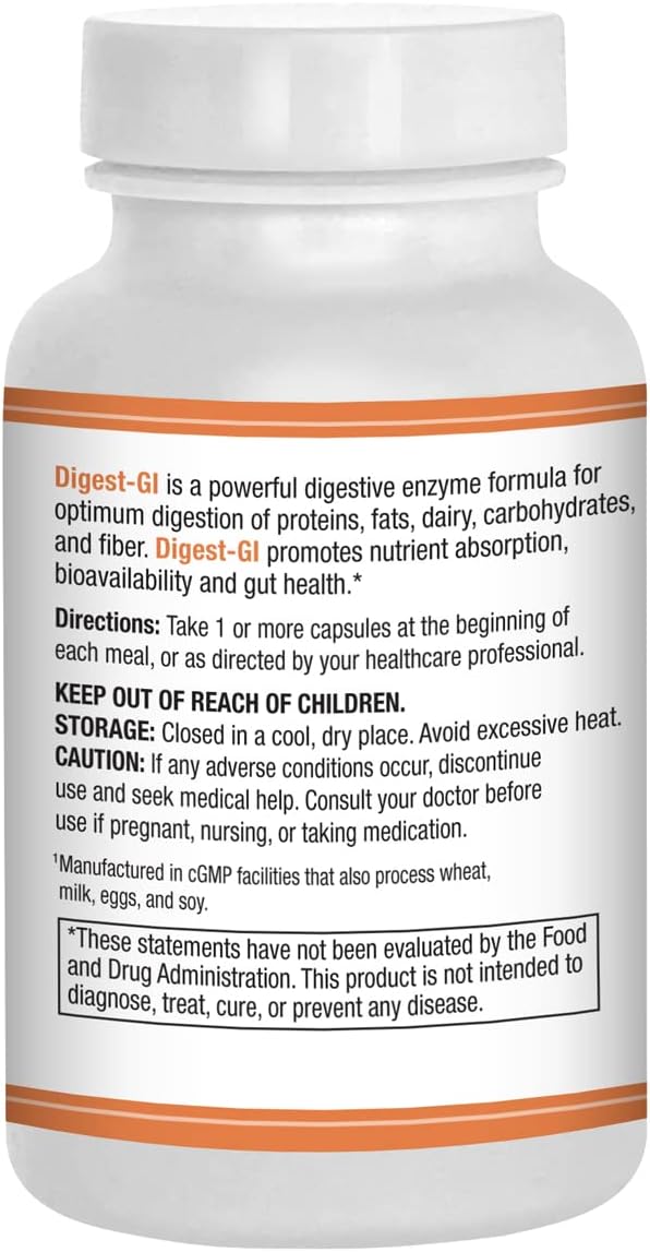 AST Enzymes Digest-GI Digestive Enzyme - (90 x 2) Vegetarian Capsules-Digestion and Bloating Relief for Women and Men - Image 2