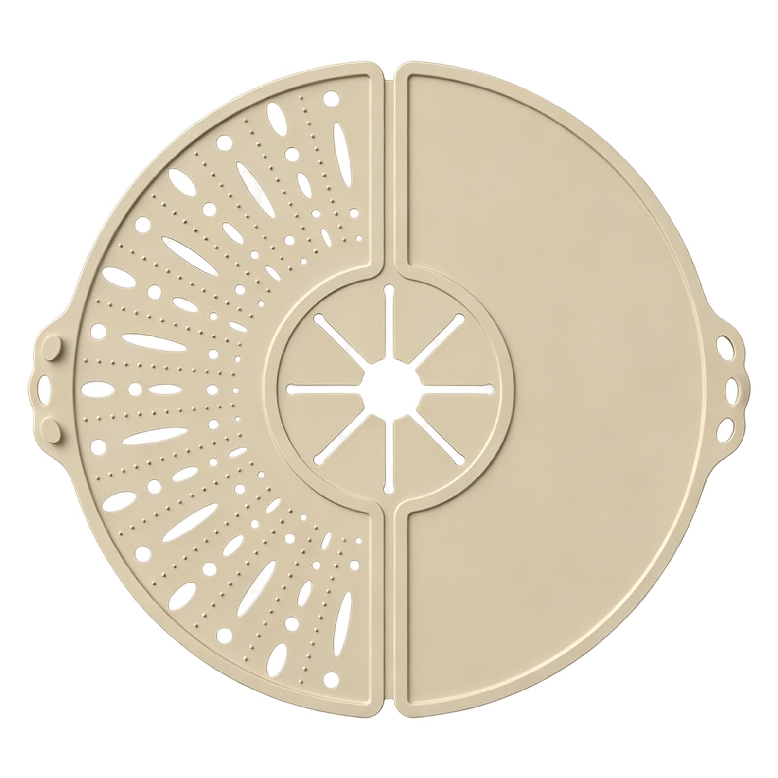 TFAOYS Heatproof Silicone Splatters Lid for Cooking Pots Foldable Design Flexible Splashes Guard Oil Greases Guard for Frying Pan Splashes Screen Cooking Lid